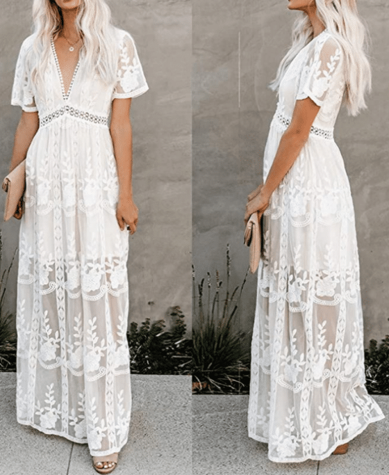 17 Elegant Boho Wedding Dresses with Sleeves (Under 500)