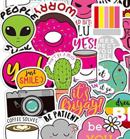 Cute Stickers for Laptops, Tumblers, Cameras, and Phones
