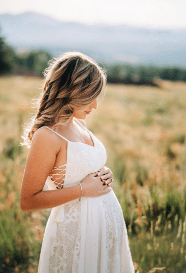 Lace Boho Maternity Dress for Photoshoot or Weddings