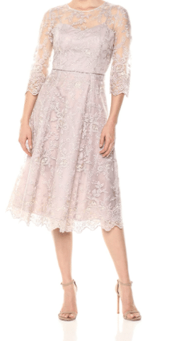 Petite A-Line Mother of the Bride Cream, Blush, Light Purple, Champagne Dress with Sleeves