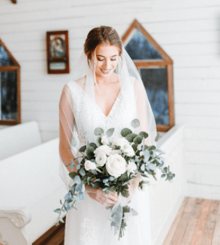 V-Neck Lace Wedding Dress Under $100