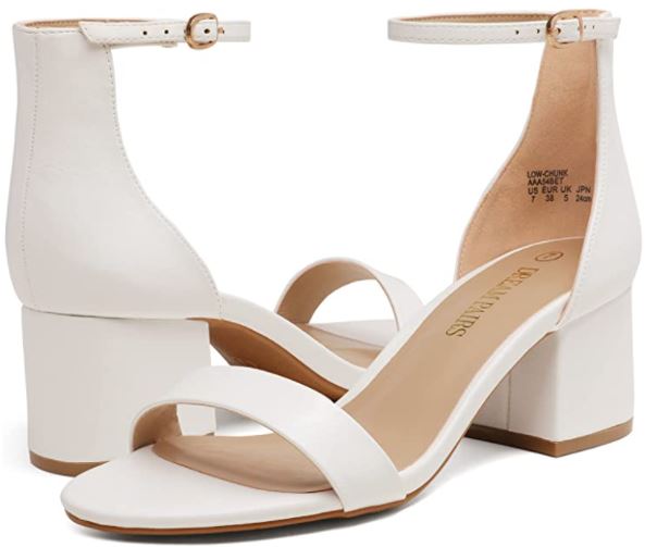mother of the bride white heels