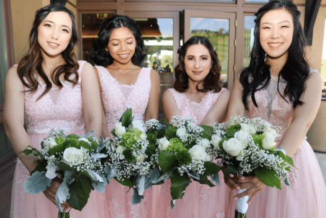 Affordable Pink Bridesmaid Dresses with Lace Detail Under 100