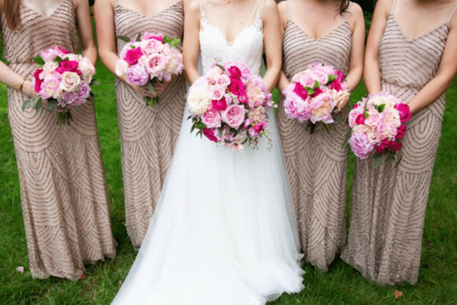 10 Glamorous Art Deco Bridesmaid Dresses for Gatsby Themed Weddings