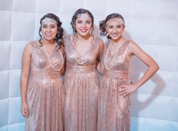 Art Deco Sequin Bridesmaid Dresses