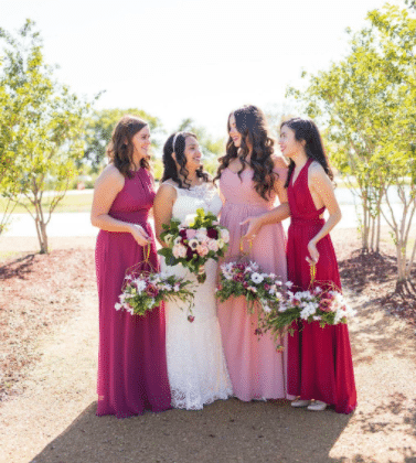 Cheap Bridesmaid Dress in Dusty Pink on Amazon