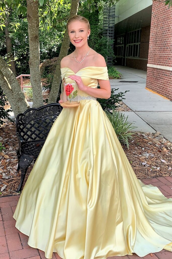 Disney Princess Belle Formal Yellow Dress