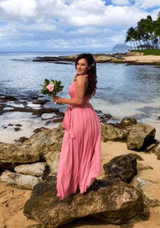 Dusty Pink Bridesmaid Dress for Beach Wedding