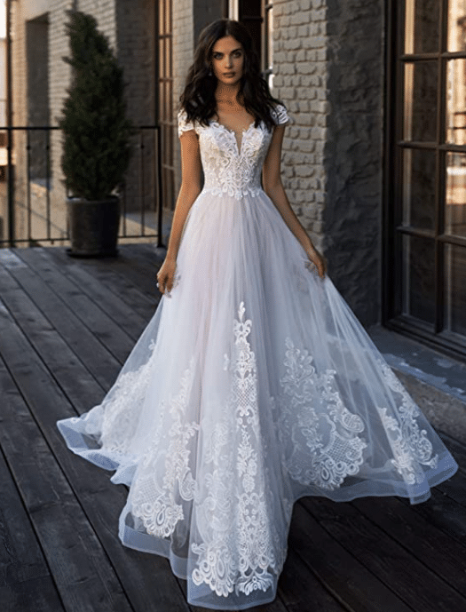 Hayley Paige Jim Hjelm Wedding Dress Dupe