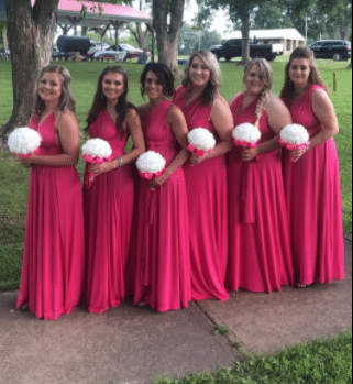 Hot Pink Bridesmaid Dresses Under 100