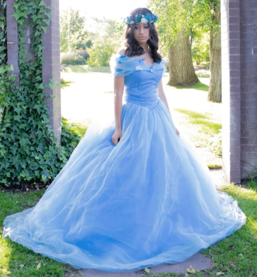 Light Blue Quinceanera Dress for Cinderella Princess Theme