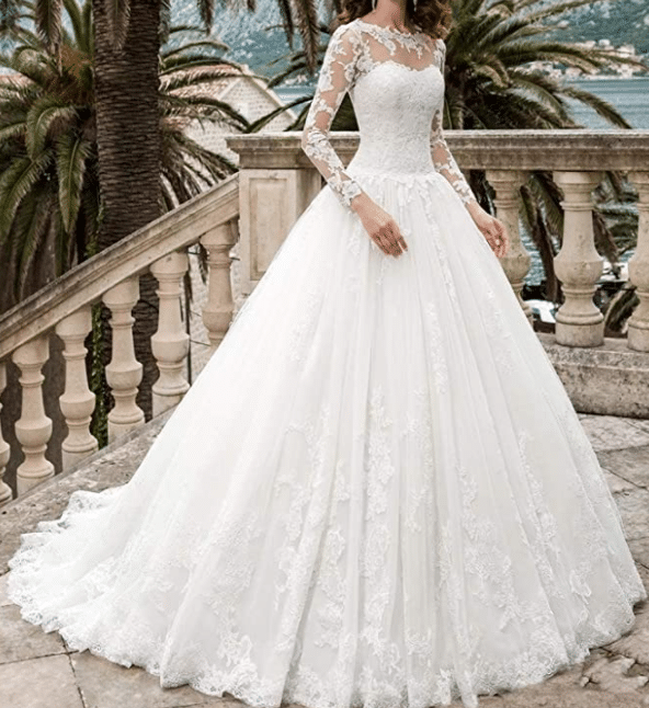 Modest Wedding Dress with Princess and Ball Gown Style