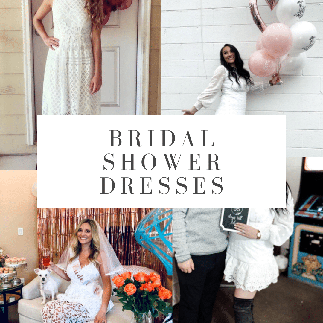 affordable and the best bridal shower dresses for bride 2021 under $50 by Very Easy Makeup