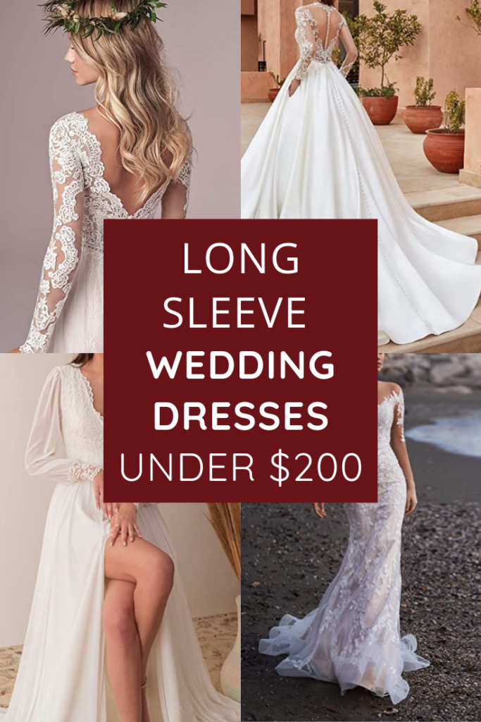 The Best Long Sleeve Wedding Dresses Under $200