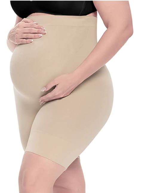 Narcissus Bump Proud Seamless Maternity Shapewear for Belly Support, Mid-Thigh Underwear - Pregnancy Must Have