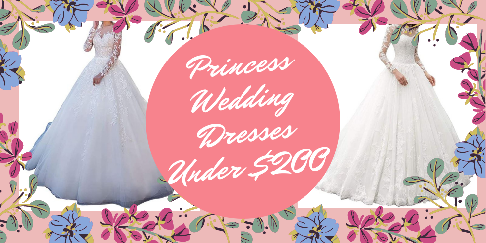 princess wedding dresses under $200 online