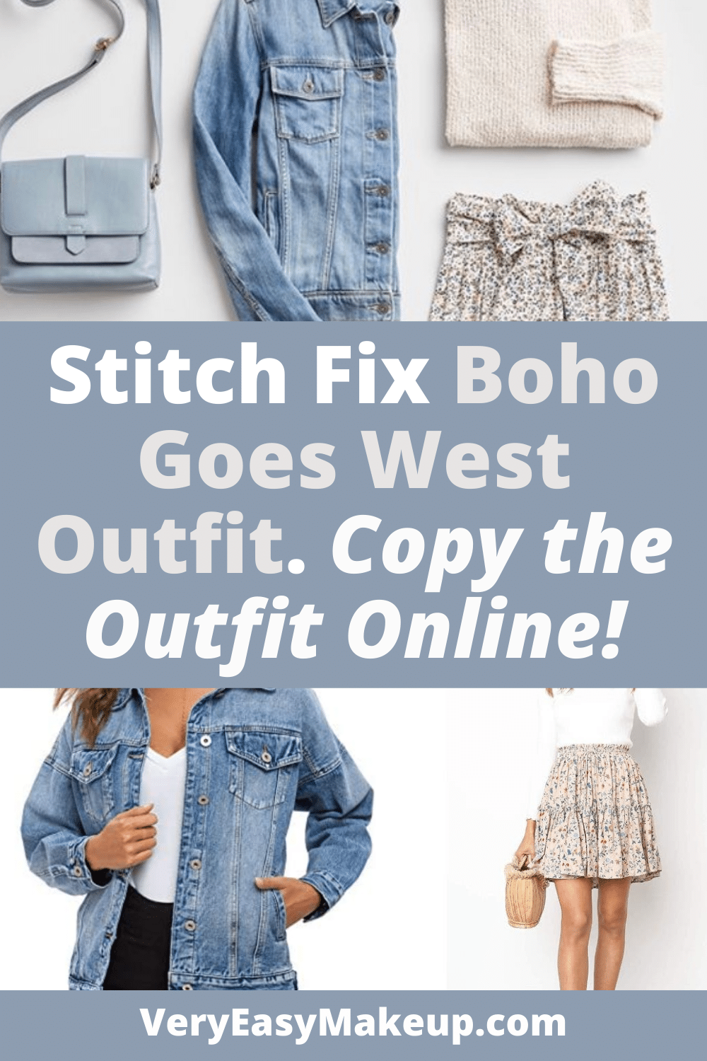Cute Stitch Fix Boho Goes West Outfit and How to Buy the Stitch Fix Outfit by Very Easy Makeup