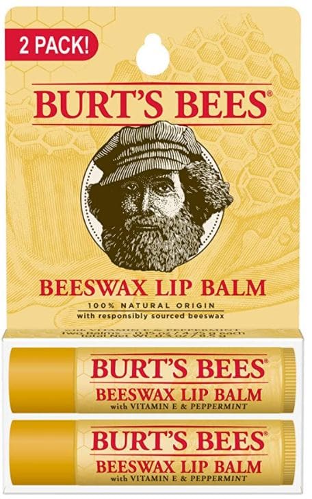 Burt's Bees Lip Balm for Travel Makeup