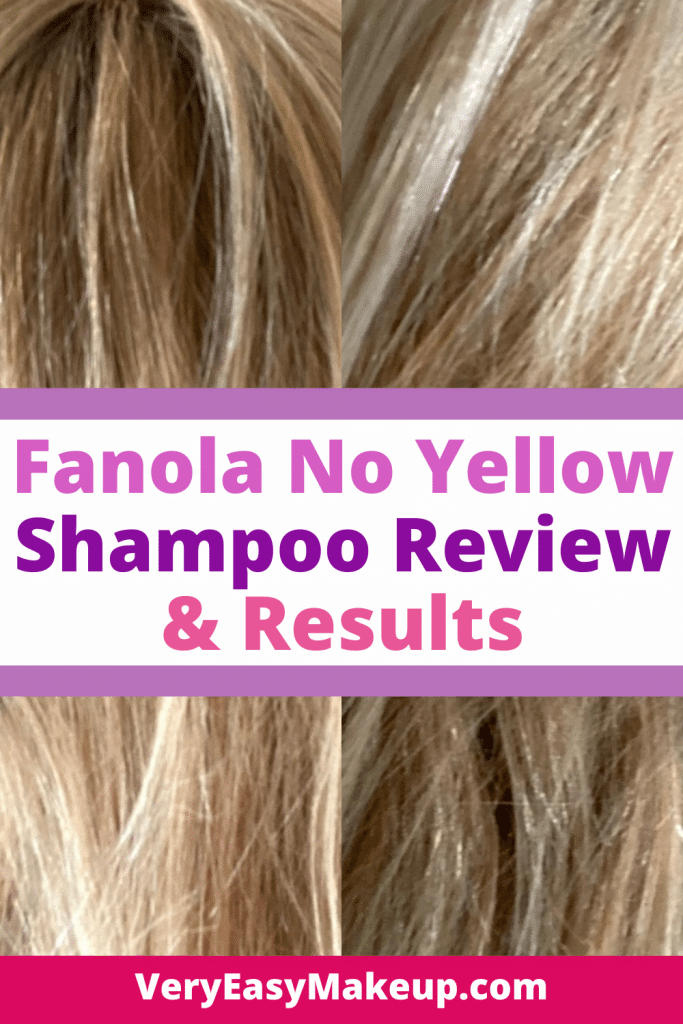 Fanola No Yellow Shampoo Review with Before and After Pics.