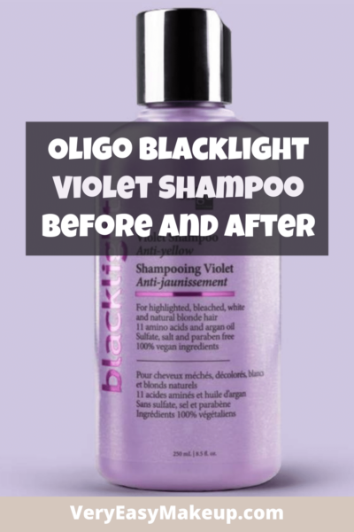 Oligo Blacklight Violet Shampoo Review with Before and After Results by Very Easy Makeup