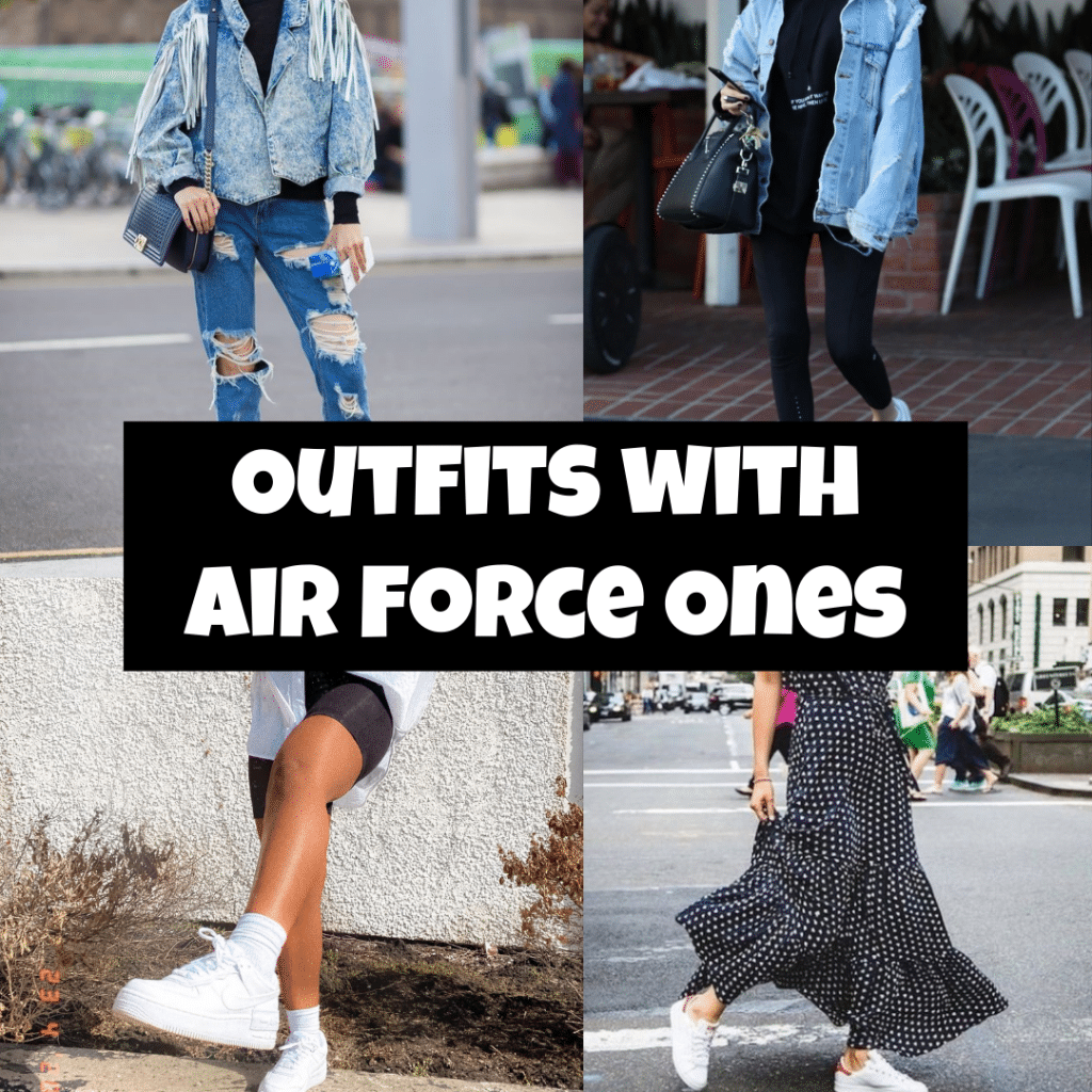 Outfits with Air Force 1s
