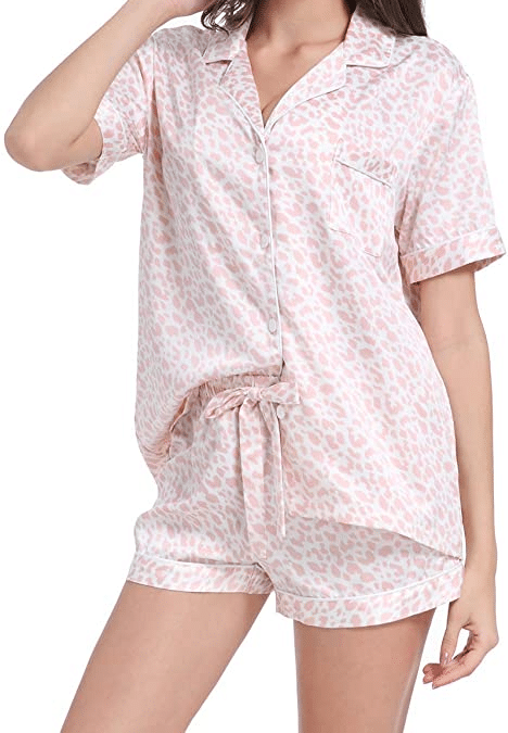 cute pajamas for college with polka dots