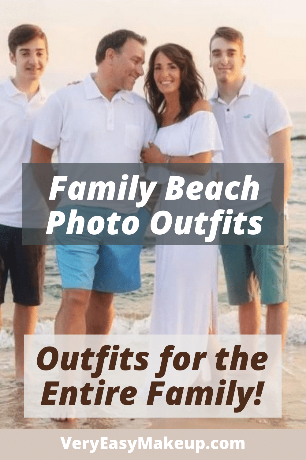 Family Beach Photo Outfits by Very Easy Makeup
