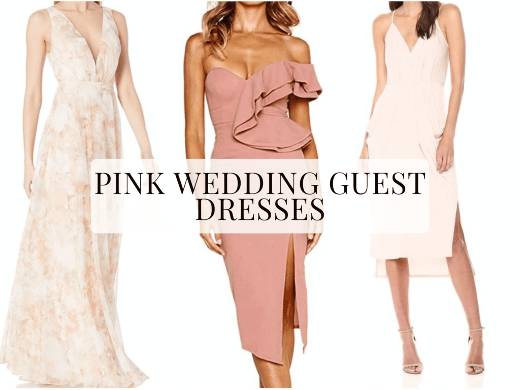 pink wedding guest dresses and pink dresses for wedding guest by Very Easy Makeup
