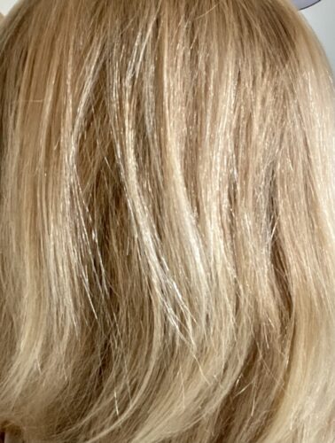 results of Oligo blacklight violet shampoo anti yellow on blonde hair_after pic