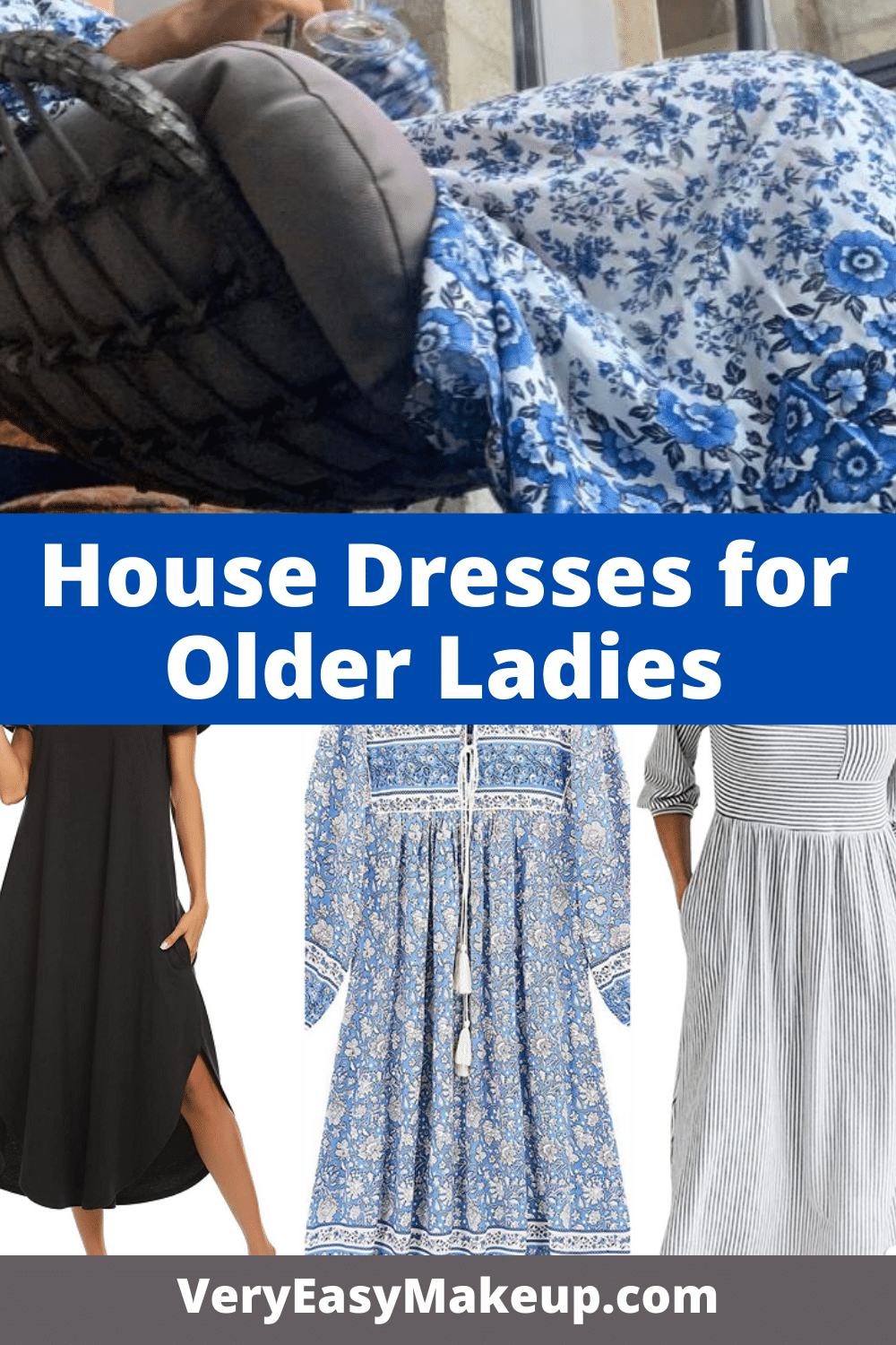 Comfy House Dresses for Older Ladies by Very Easy Makeup