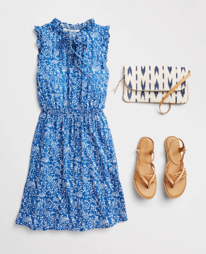 Stitch Fix blue dress summer outfit