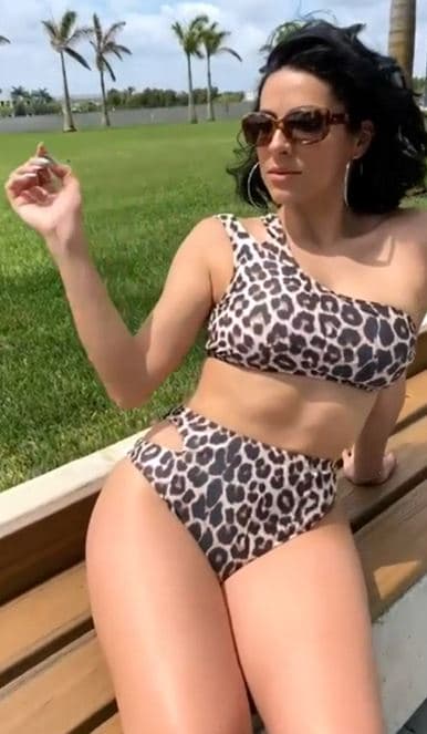 Stylish, trendy, two piece leopard print bikini for curvy women