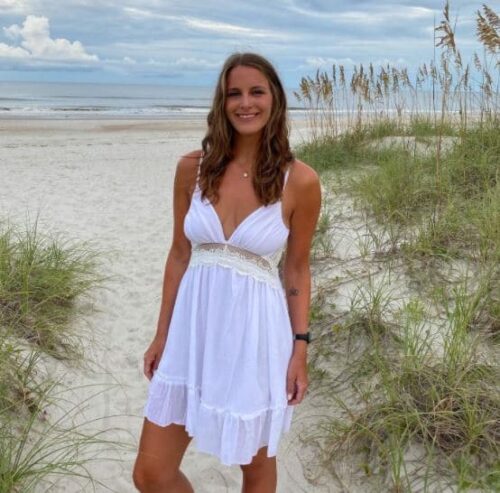 ECOWISH white beach summer spaghetti strap dress on Amazon