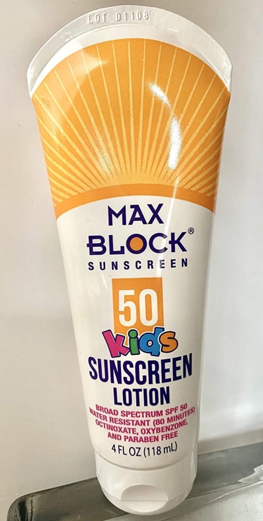the best smelling sunscreen by Max Block in SPF 50 for kids