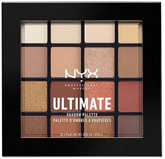 NYX brown, shimmer, neutral, warm eyeshadow palette for Baddie makeup