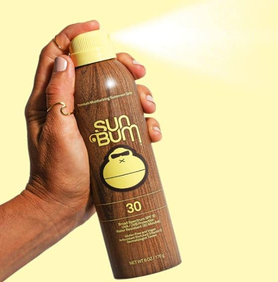 Sun Bun SPF 30 sunscreen that smells like bananas