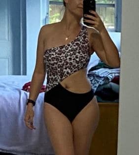 SweatyRocks one piece leopard pink swimsuit