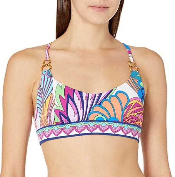 Trina Turk Colorful Hipster Bikini Top