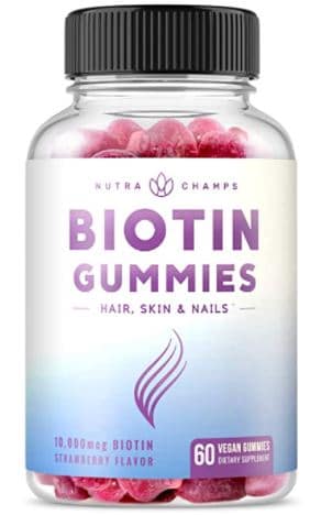 Biotin Gummies 10,000mcg [Highest Potency] for Healthy Hair, Skin & Nails for Adults & Kids