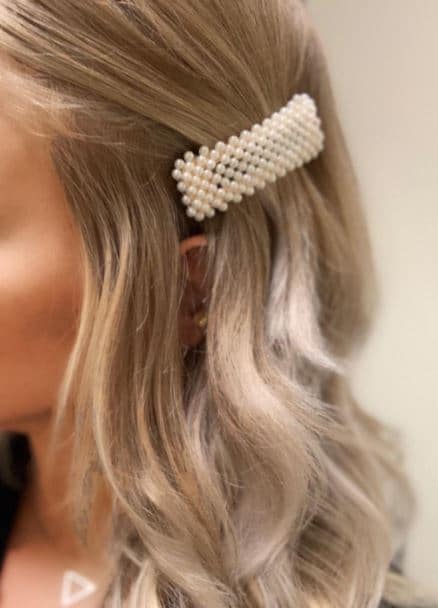 cute pearl hair clips for women