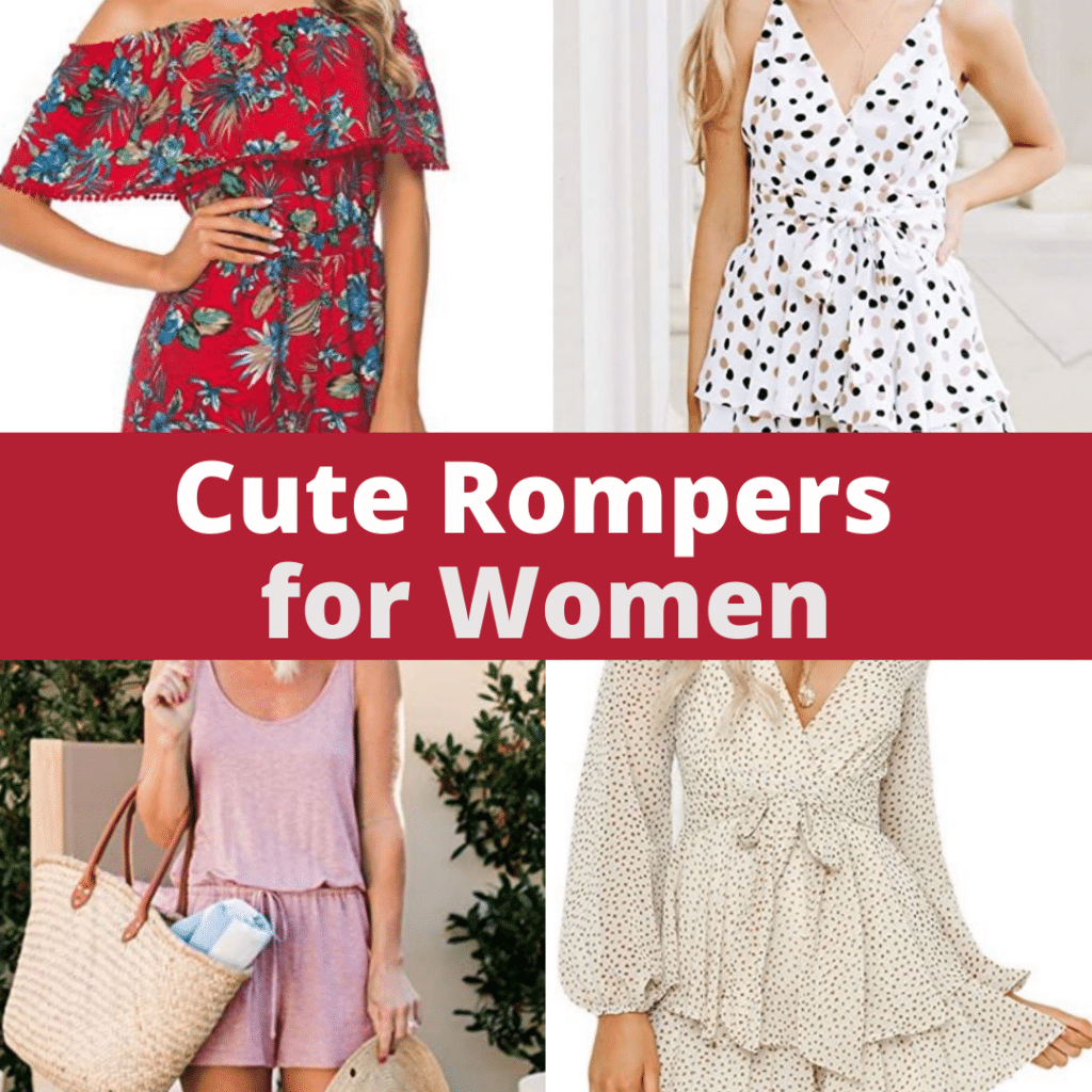 10 cute rompers for women. These rompers are cute and comfy!