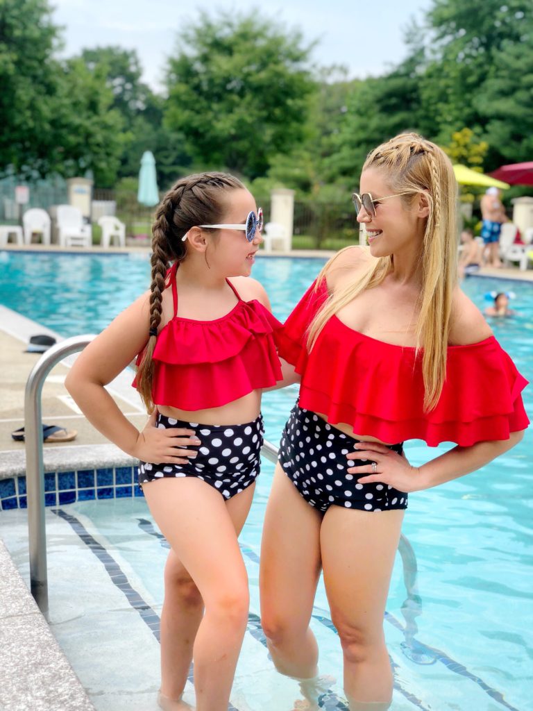 Mommy and Me 4th of July Swimsuits