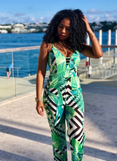 vacation outfits black girl for mexico with green pants romper