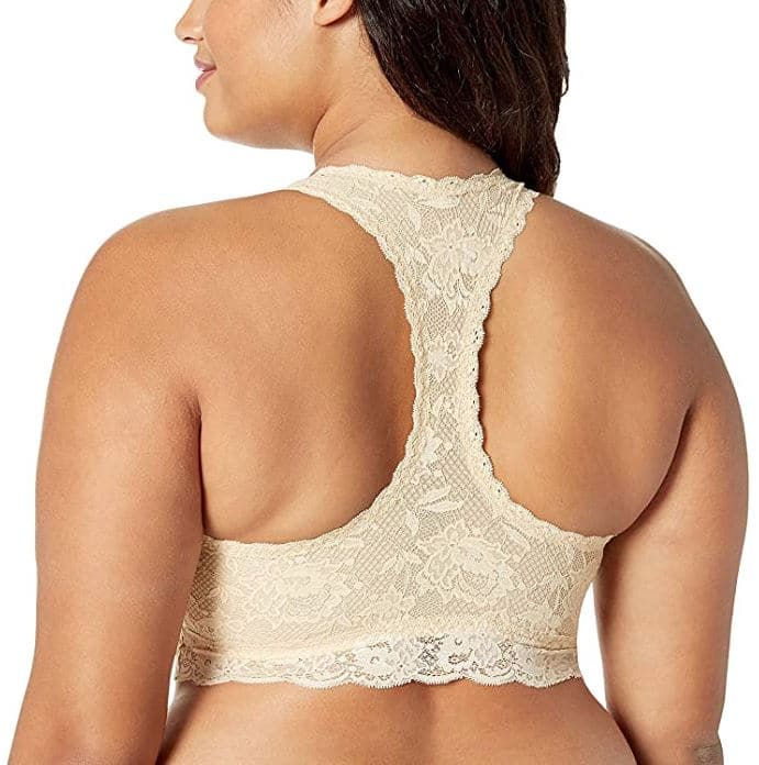 Cosabella bralette with racerback for large bust and small band size
