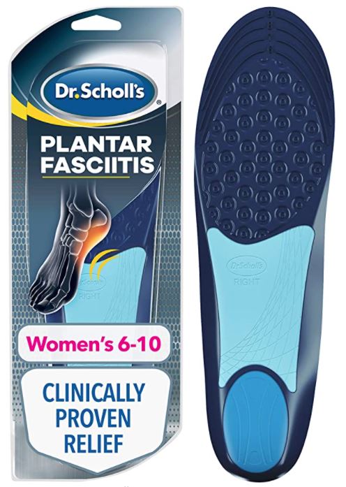 best inserts by Dr. Scholl's for plantar fasciitis and sore heels for women