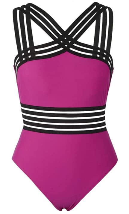 Hilor hot pink one piece swimsuit