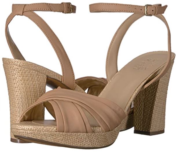 Naturalizer Women's Avril Heeled Sandal comfortable open toe wedges