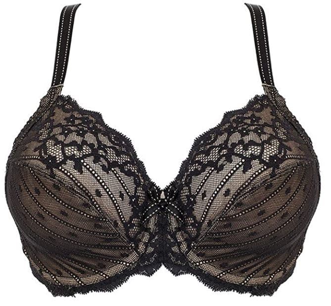 Chantelle Women's Rive Gauche Full Coverage Unlined Bra in black for large bust
