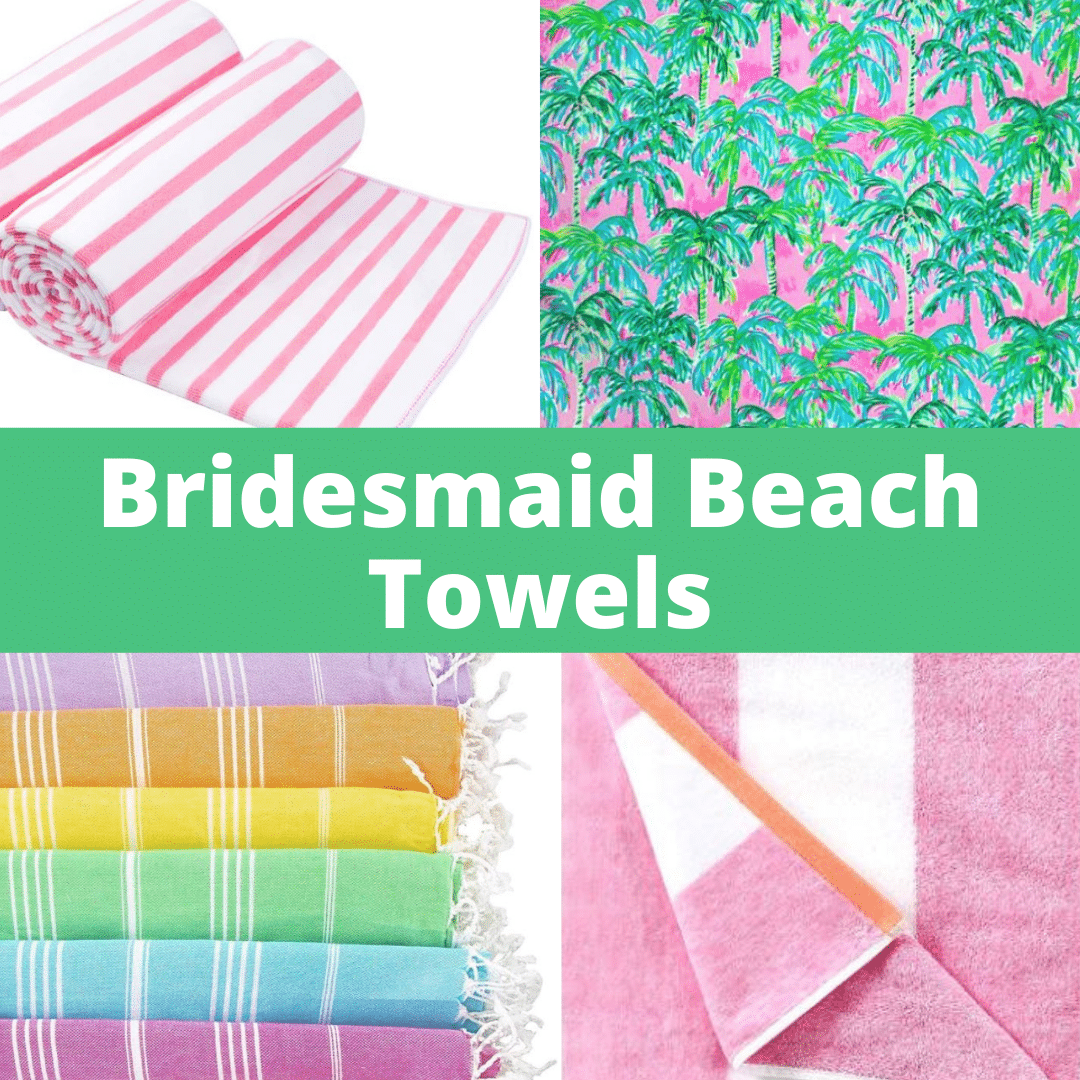 cheap bridesmaid beach towels