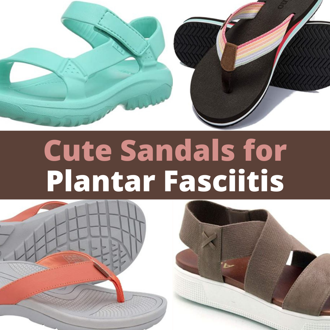 cute sandals for plantar fasciitis on Amazon